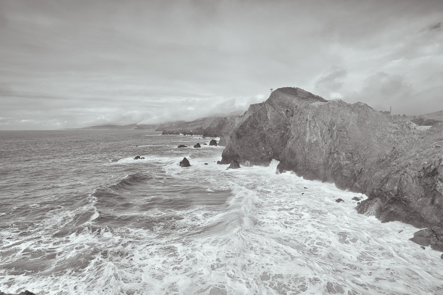 Looking north from Point Bonito Light House