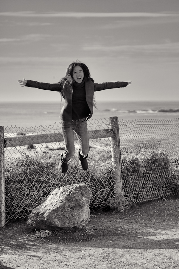 My wife flies, San Simeon, California
