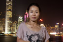 Daisy's sister, Yi Fei, in Tsim Sha Tsui