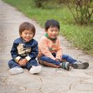 Brian and ZhuangZhuang - are great brothers - on National Day, in GuiYang.