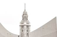 Tsim Sha Tsui, Hong Kong / At ten minutes to three, the 1904 clock tower in Tsim Sha Tsui is the last remain a beautiful colonial seaside railway station.  When the Kowloon-Canton railway station was replaced by the windowless public arts center, there was a public outcry, and the remaining clock was the resulting compromise.