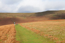 Wales —  not the fish / Valorie, Brian and Daisy, three airplanes on a runway.   Brian is still at the wonderful age where he becomes what he thinks & Valorie just takes it all in.