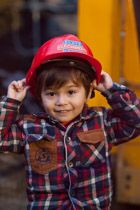 Wales —  not the fish / Getting off the mine train inside the Blaenau Ffestiniog slate mine.  The mine includes 25 miles of tunnels connecting 250 caverns arranged in 15 levels.
