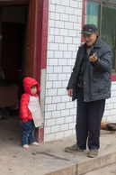Da Jiu ( mama de biao  ge) with his granddaughter