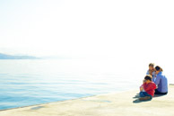 waiting for a boat on Er Hai lake