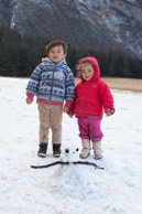 Frosty the man: when there is no carrot and coal for a nose and eyes, two mountain goat terds and a stick will suffice