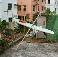 Old surf ski newly painted