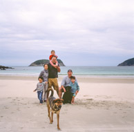 Brian, Daisy, Valorie, me, Richard, Charles, Oscar and Ah Choi camping at Dai Long Wan