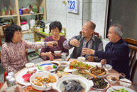 Moma, Baba & Ah Sheng's parents on New Year