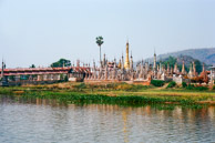 Tarkong pagoda - Sankar lake - this temple is built to sit well into the lake during the wet season.   It is currently off the tourist path as the region is not yet fully stable (35mm Kodak Ektar 100)