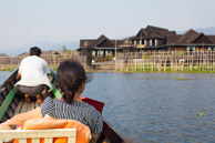 Arriving at the hotel Daisy orginized for us on Inle lake (5d)
