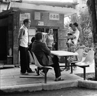 Valorie at Xiao Zhou's Xiao Mai Bu (Kodak TMY 400)