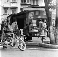 Valorie at Xiao Zhou's Xiao Mai Bu (Kodak TMY 400)