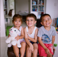 The white tiger, Valorie, Charles and Brian (Kodak Portra 160)