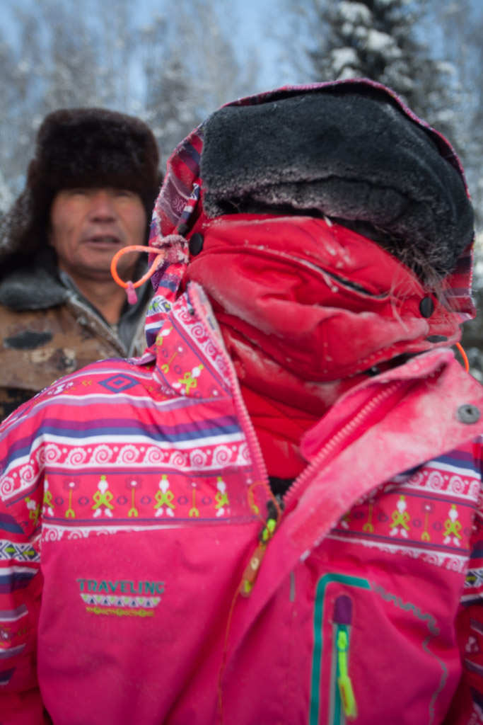 Daisy coming home on a sleigh