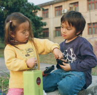 Loading an airsoft gun ( Kodak Portra 800 )