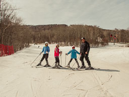 Skiing in China, April 2024