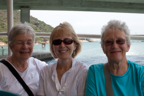 3 lasses all dollied up: ( Sherly, Sally & Marg )